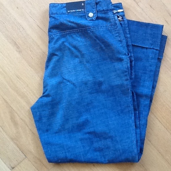 Banana Republic soft denim cropped pants NWT