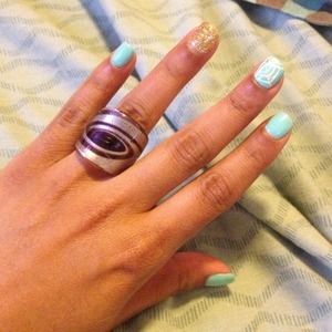 Purple glass ring