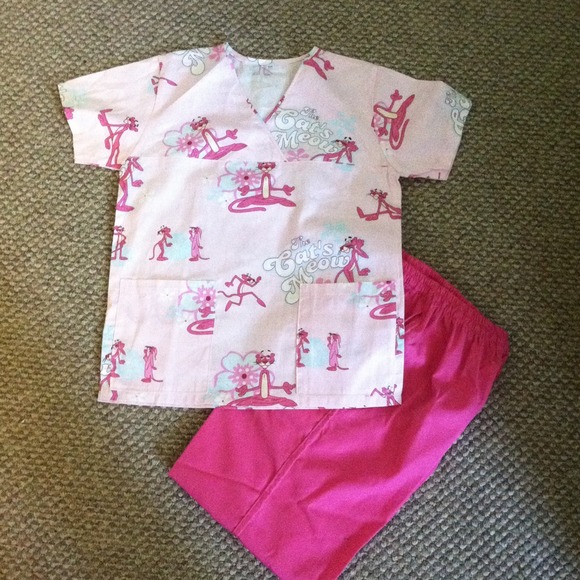 Pink Panther scrub! Never worn!