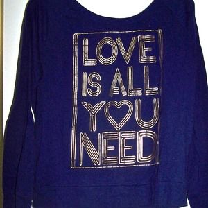 Slouchy purple dolman sweater