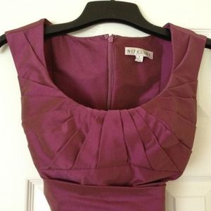 Niteline purple/fuchsia dress w/ wrap around sash