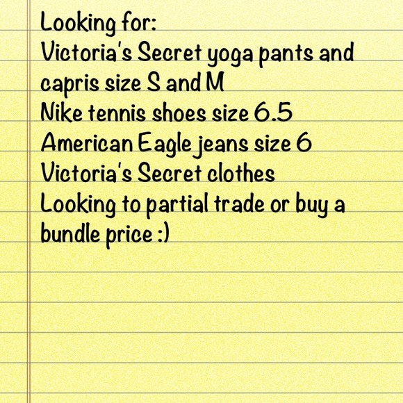 Items I'm looking for!