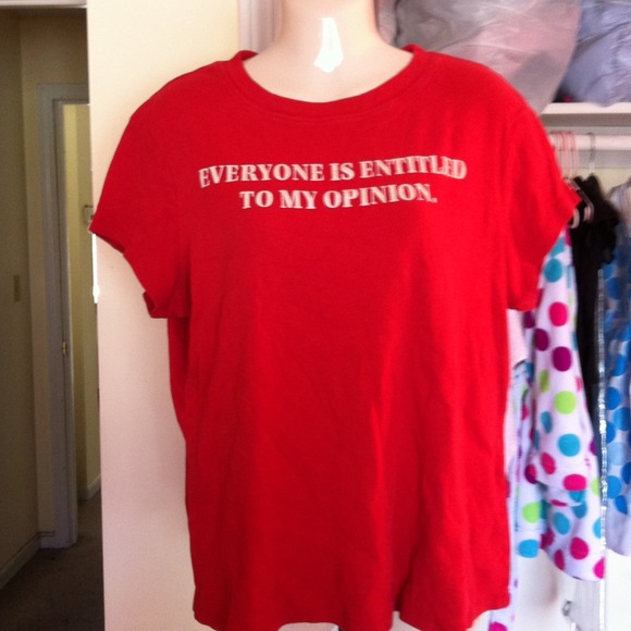 Traded with @crystal4867 Funny Red Tee Shirt