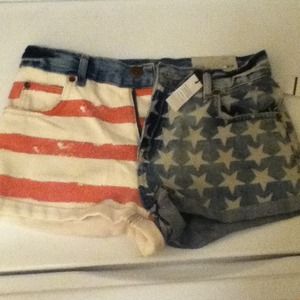 Topshop high waisted shorts