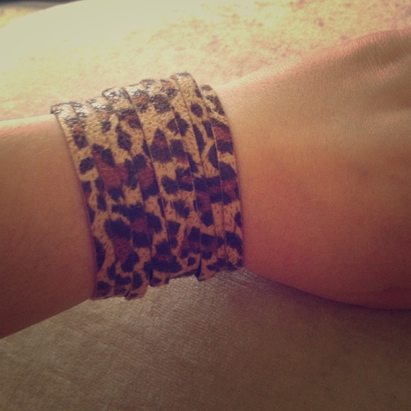 Leopard print cuff