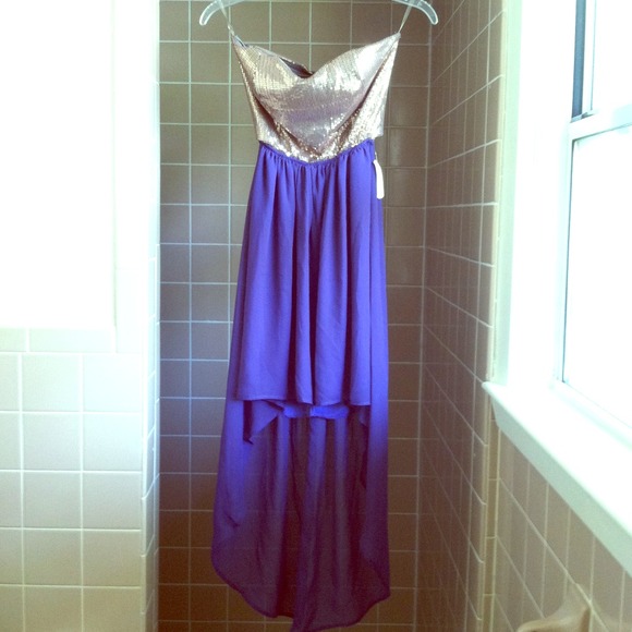Cut out high to low dress
