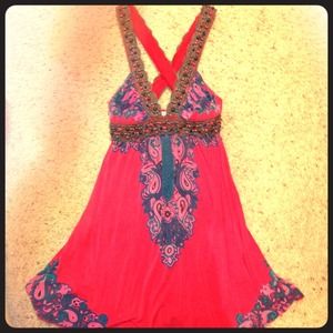 Free People Red Dress