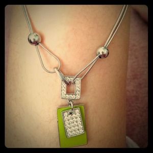 Elegant necklace with rhinestone ^^