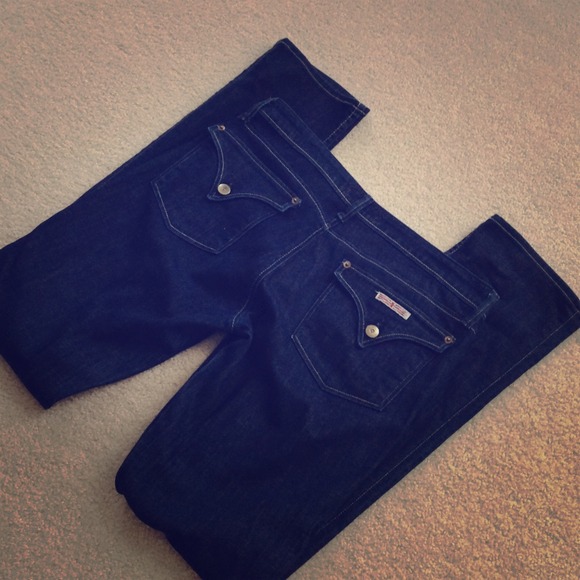 Reserved***HUDSON STRAIGHT LEG DARK WASH JEANS