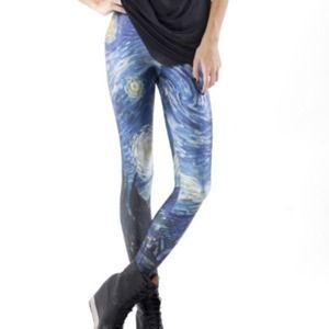 Black Milk starry night leggings $85