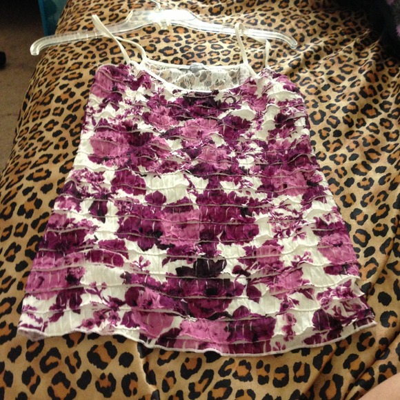 Spaghetti Strap, Floral, Lace.