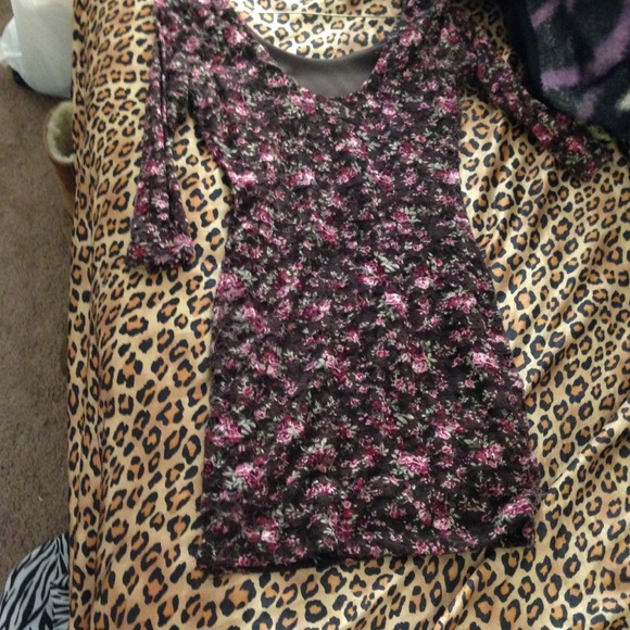 Floral dress.
