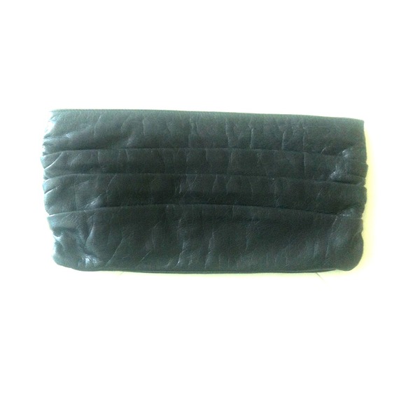 Black Leather Clutch by Hobo International