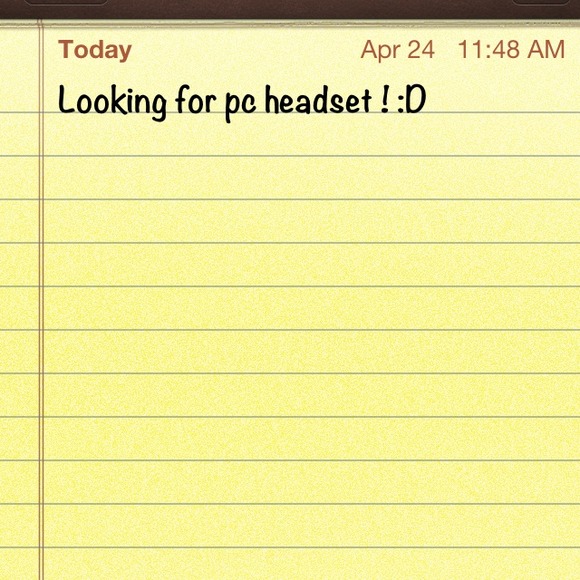 Hi new pc headset! Might trade