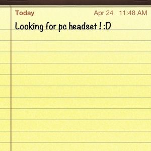 Hi new pc headset! Might trade