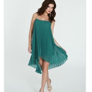 SOLD OUT Arden B Chain Strap Pleated Chiffon Dress