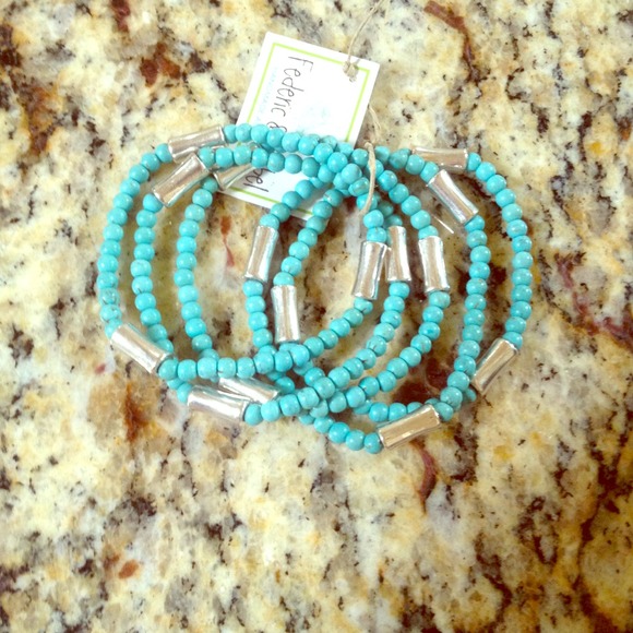 ****sold****Set if five turquoise bracelets