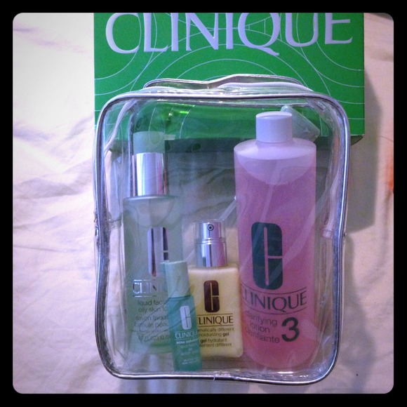 Clinique (great skin home & away)