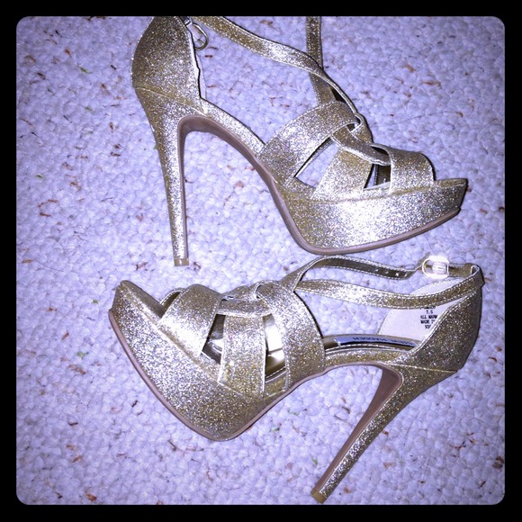 Steve Madden glitter heels