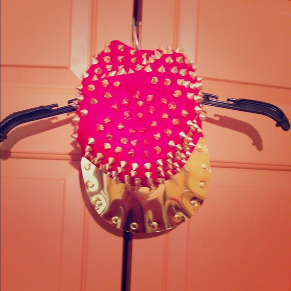 Red Spiked Baseball Cap