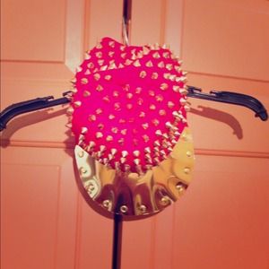 Red Spiked Baseball Cap