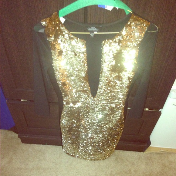 Sequin panel body con cocktail dress by Bebe