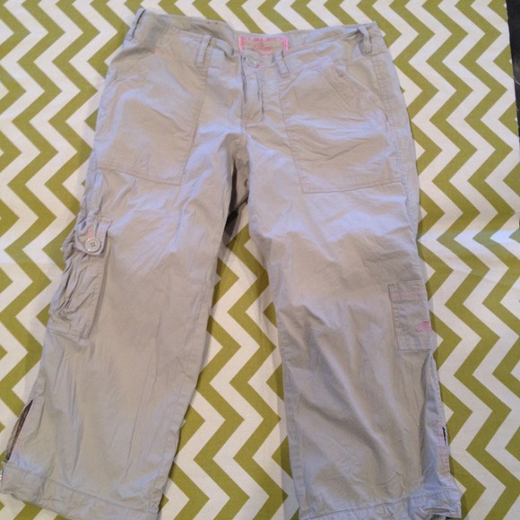 Capri's with cargo pocket. $12