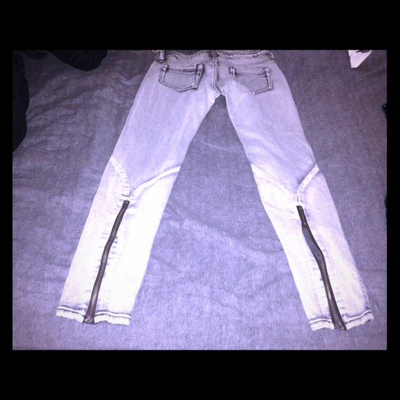 Mango jeans with bottom zippers