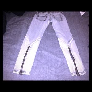 Mango jeans with bottom zippers