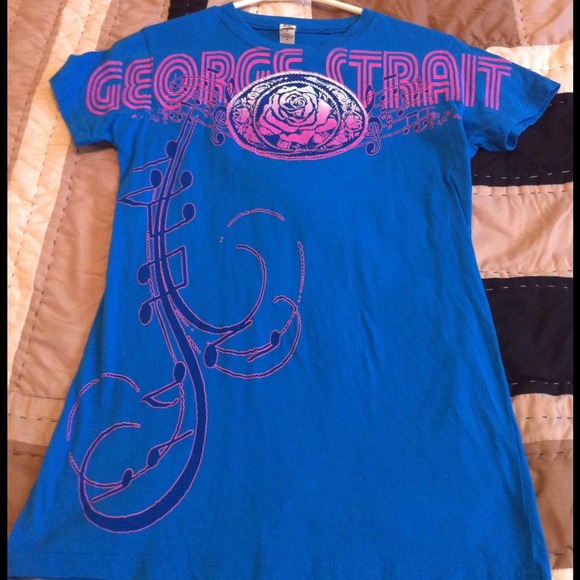Pretty Blue George Strait Shirt