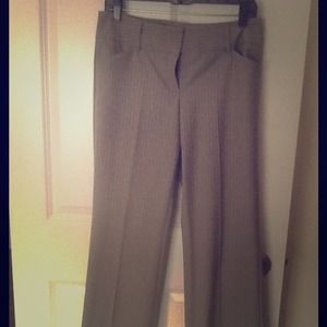 Express dress pants, gray w black and blue stripe