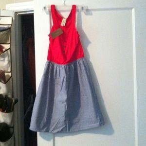 Red and striped sun dress!