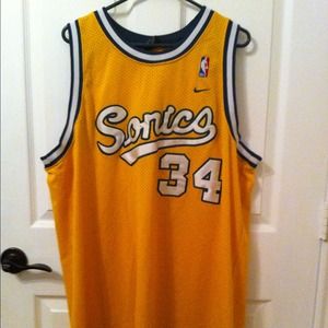 NBA Nike authentic throwback Sonics Jersey