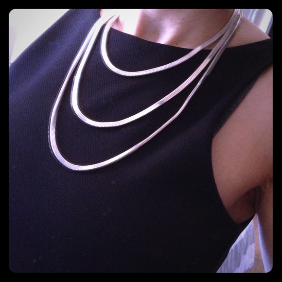 Sterling silver necklace trio