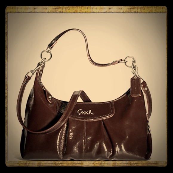 👜Sold!👜Authentic, NWT, Coach Patent Leather Hobo