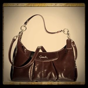 👜Sold!👜Authentic, NWT, Coach Patent Leather Hobo