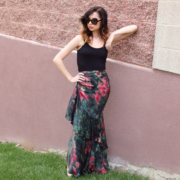 Haute Hippie Hold Me Closer Maxi Skirt