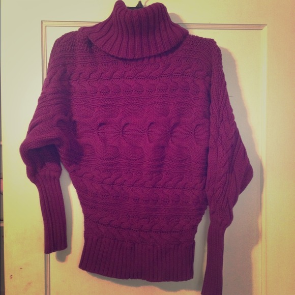 Purple turtleneck from Victoria's Secret