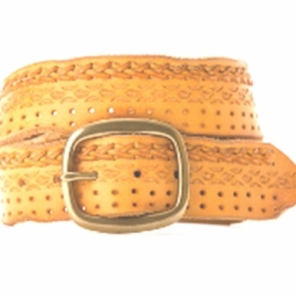 Linea Pelle perforated & laced vintage leather blt