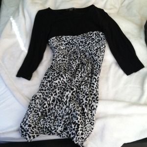 Leopard and black dress 🎀🎀🎀