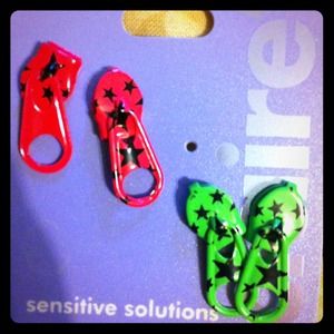 Zipper earrings