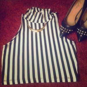 Stripe cropped top