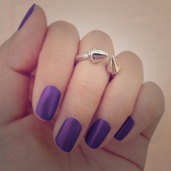 Spike Above Knuckle Midi Ring Mid Silver No Trades