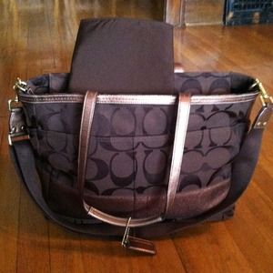 Coach baby bag