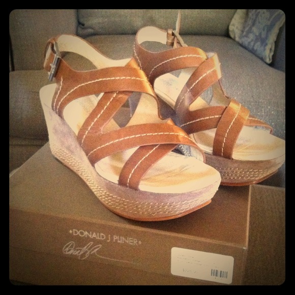 Donald J Pliner Platform Wedge Sandals
