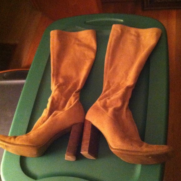 Bongo knee high suede boots