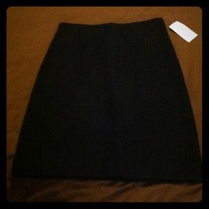 Black wool skirt