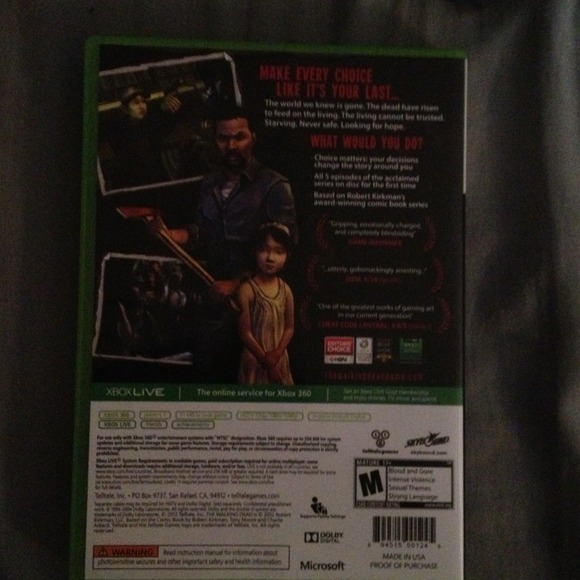 The walking dead game for Xbox 360 - Picture 2 of 2