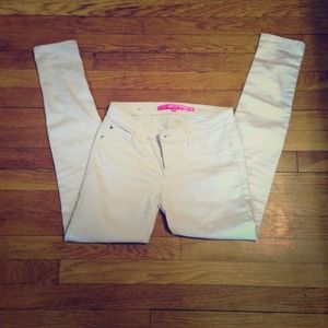 Light pink skinny jeans