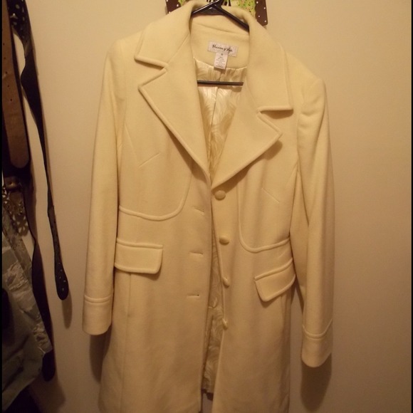 Long Cream Peacoat